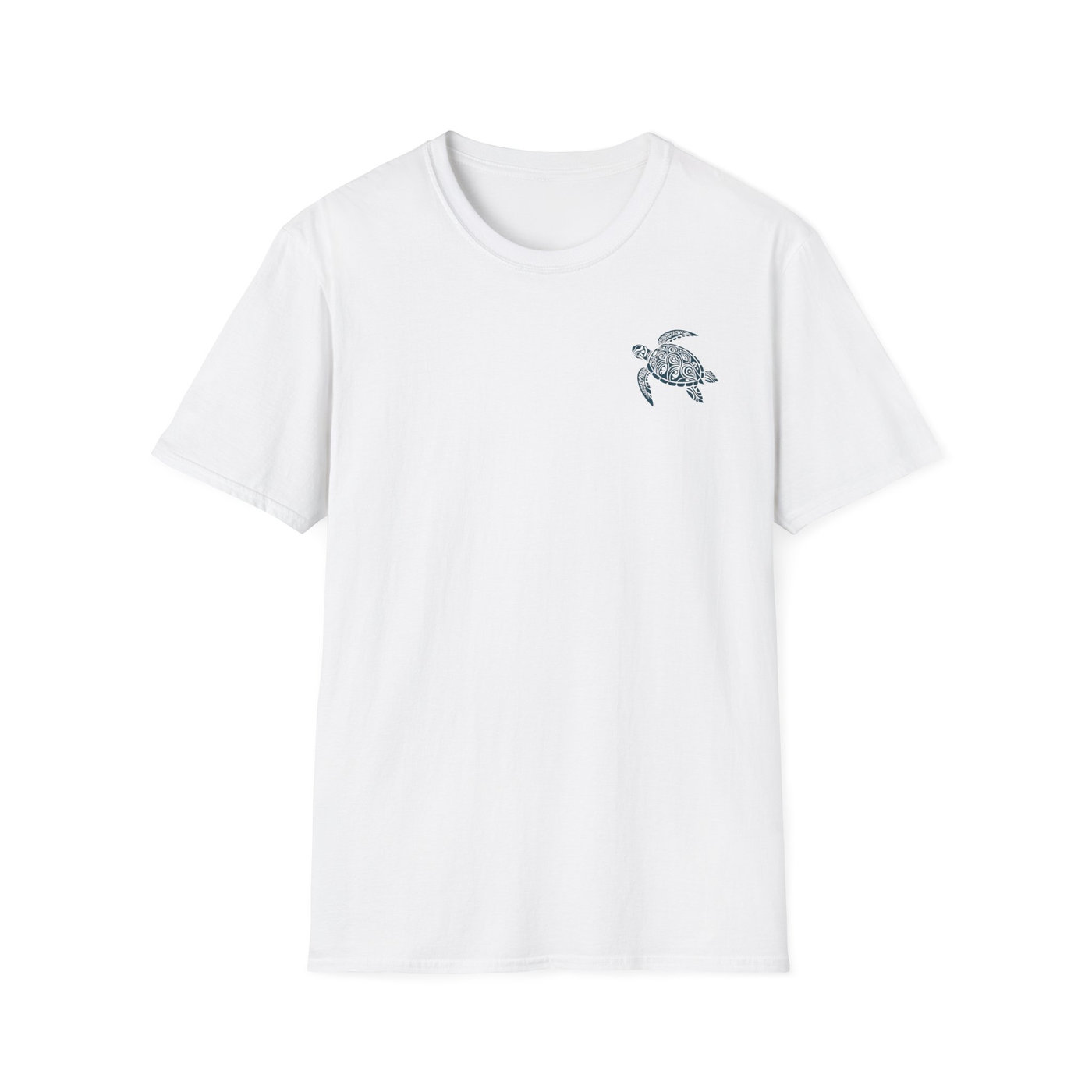 A Tr1n1ty tee with a custom design placed on the chest